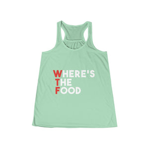 Women's Where's The Food Flowy Racerback Tank