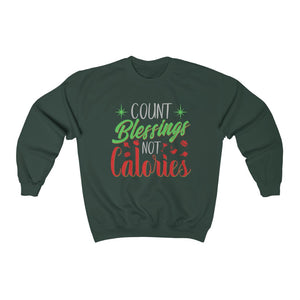 Count Blessings Not Calories Crewneck Sweatshirt