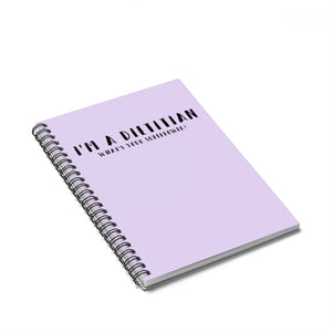 I'm A Dietitian Notebook (Purple)