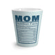 Mom Nutrition Facts Mug (Teal/Blue)